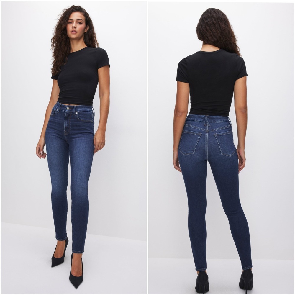 NWT Good American Always Fits Good Legs Skinny Jeans Size 6-12 Indigo446
